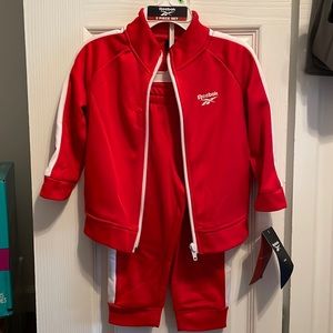 Red Reebok jogger set 12-18 month
